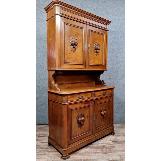 Napoleon III Double-Body Mahogany Sideboard, 1850 For Sale - Image 3 of 6