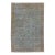 Antique Mahal Wool Rug in Muted Muted Sky Blue and Terracotta For Sale