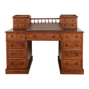Victorian English Oak Desk