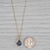 1.43ctw Blue Sapphire Diamond Pendant 14k Yellow Gold 18" Box Chain For Sale In Greensboro - Image 6 of 6