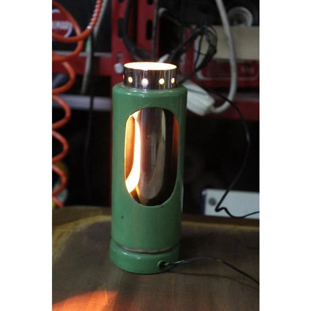 Eclisse Table Lamp in Metal & Verd Steel, Italy, 1950s , in Good conditions. Designed 1950 to 1959 European Plug (up to...