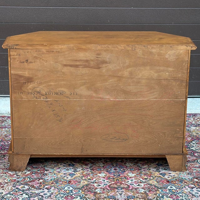 Vintage Ethan Allen Heirloom Maple Nutmeg Hall Chest Console Cabinet Table 10-9035 For Sale - Image 11 of 12