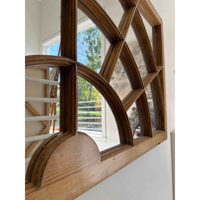 Pair of Antique Georgian Styled Transom Windows Converted to Mirrors For Sale In Washington DC - Image 6 of 8