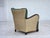 Danish Armchair in Green and Beige Furniture Wool, 1960s For Sale - Image 10 of 18