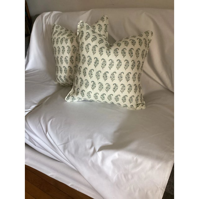 Lee Jofa Lee Jofa Indiennes Paisley Pillow Covers For Sale - Image 4 of 5
