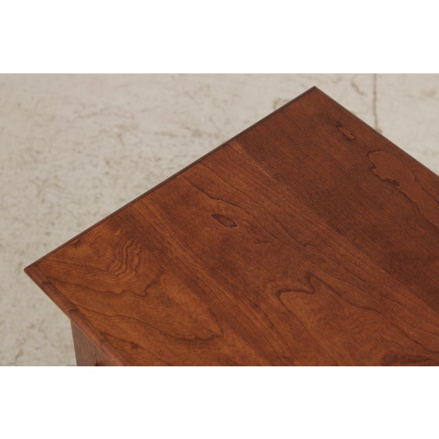 Bartley Collection Cherry Chippendale 1 Door Spice Cabinet For Sale - Image 9 of 17