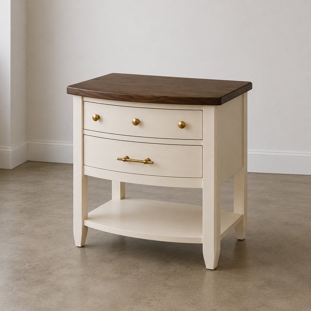**Restored Vintage Broyhill Nightstand | Custom Designer Bedside Table** A beautifully restored vintage Broyhill Furniture...