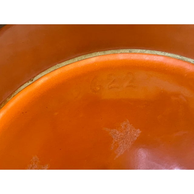 Mid-Century Modern 1960s Mid Century Period California Toyon Red Pottery Platter - Rare For Sale - Image 3 of 4