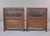 Wood Pair of 19th Century Chinese Gansu Red-Painted Cabinets With Polychrome Floral Decoration For Sale - Image 7 of 13