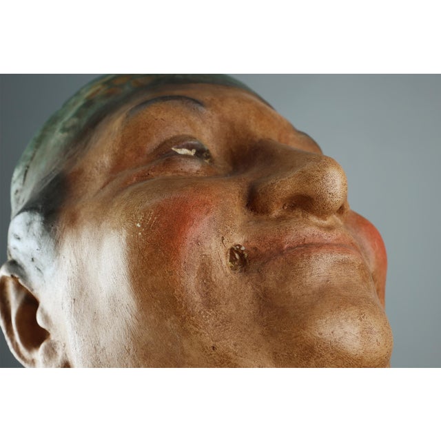 1920s Art Deco Advertising Statue for Cigarettes Copain, France, 1920s For Sale - Image 5 of 13