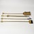 Mid 20th Century Solid Brass Seashell Handle Fireplace Tool Set With Scallop Shell Base Stand For Sale - Image 4 of 15