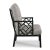 Chippendale Woodbridge Furniture Carlyle Arm Chair, Satin Black Finish For Sale - Image 3 of 3
