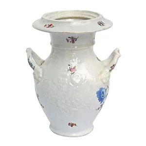 Antique Porcelain Floral Urn Vase