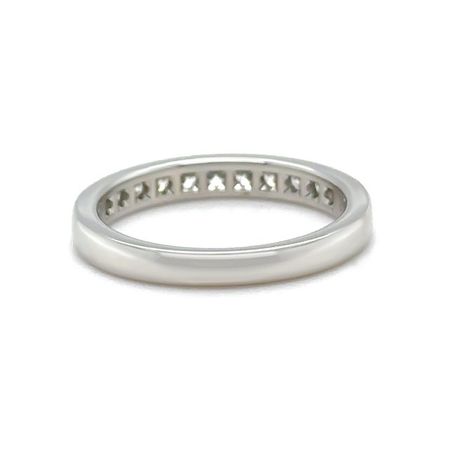 Tiffany and Co. Tiffany & Co. Platinum Diamond Wedding Band 0.33ct 5.1g, Size 6.25 For Sale - Image 4 of 11