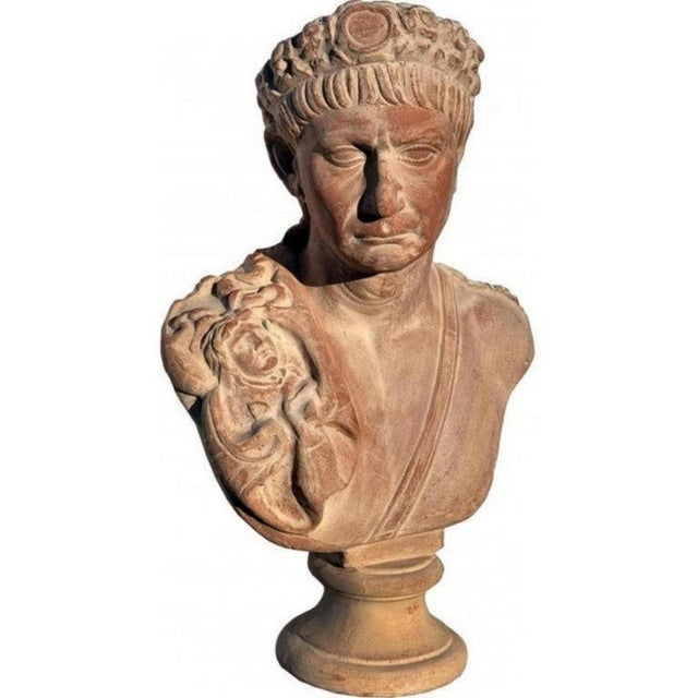 Bust in Terracotta by Traiano For Sale - Image 6 of 7