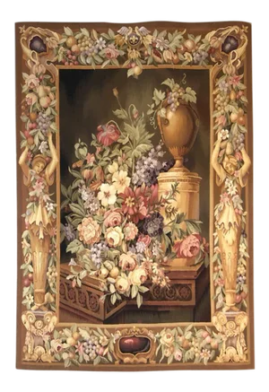 Vintage Aubusson-Style Tapestry
