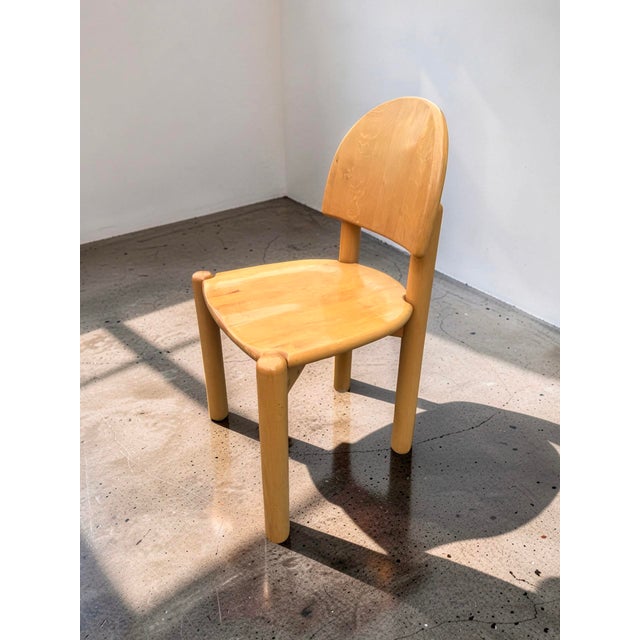 Tan Dining Chairs in Beech by Rainer Daumiller, 1970s, Set of 8 For Sale - Image 8 of 9