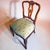 1970s Vintage Italian Chippendale Walnut Dining Chairs With Bee Silk Upholstery - Set of 5 For Sale In Palm Springs - Image 6 of 11
