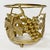 Brass Vintage Cut Glass Champagne Chiller With Brass Grape Motif Base For Sale - Image 8 of 10