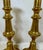 Antique Pair of 19th Century Square Based Brass Push-Up Candlesticks From England. Very stately pair of antique brass...