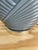 Vintage 80s Deco Revival Gray Cased Glass Table Lamp For Sale - Image 10 of 12