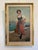 Early 20th Century Antique Italian Oil Painting Young Woman With Fruit Basket Mediterranean Scene For Sale - Image 5 of 12