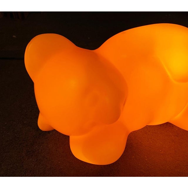 Orange Postmodern German Lumibär Bear Floor Lamp by Klein & Leidig for Flötotto, 1990s For Sale - Image 8 of 18