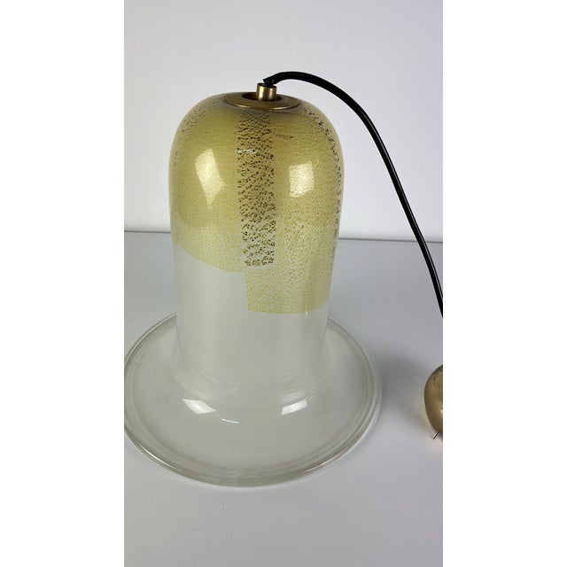 Mid-Century Modern Mid-Century Modern Bell Lamp in Murano Glass and Brass, 1960s For Sale - Image 3 of 16