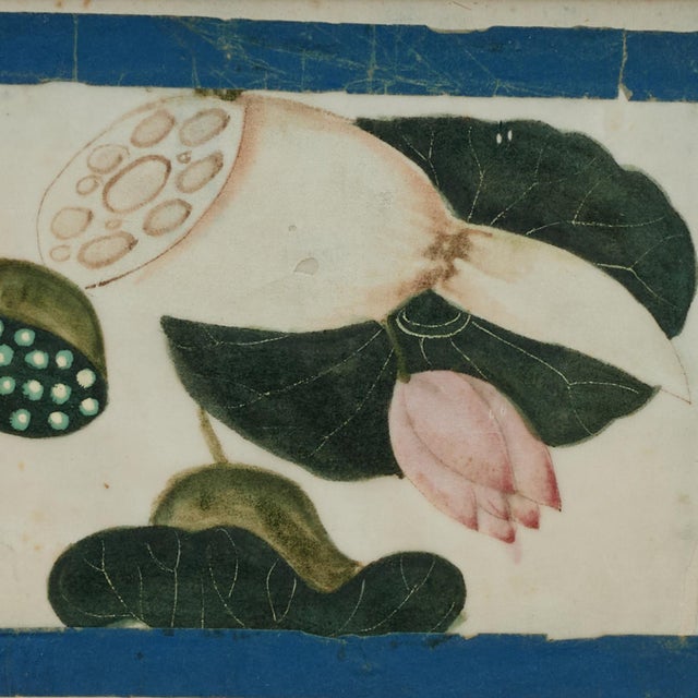 Set of Nine Antique Chinese Botanical Fruit Paintings on Pith Paper For Sale - Image 13 of 18