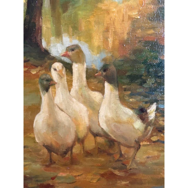 Oil Painting Reproduction The Intruders by Sir John Lavery Wood framed Pastoral Scene This is a copy of the painting. The...