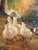 Oil Painting Reproduction The Intruders by Sir John Lavery Wood framed Pastoral Scene This is a copy of the painting. The...