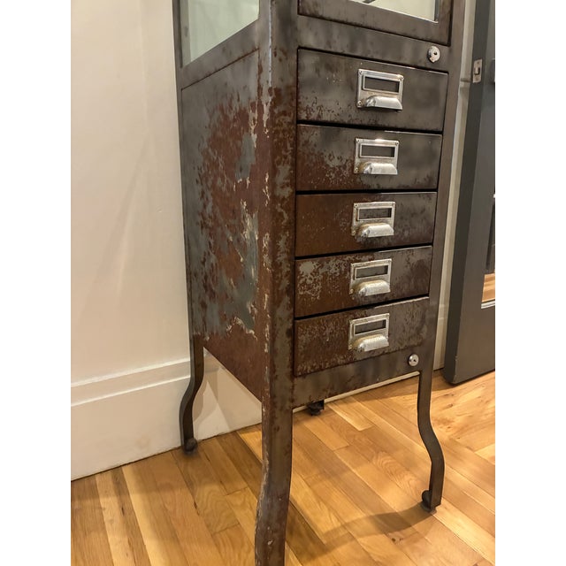 Restoration Hardware Vintage Pharmacy Cabinet by Dulton for Restoration Hardware For Sale - Image 4 of 6
