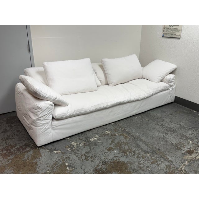 Restoration Hardware Timothy Oulton for Restoration Hardware Cloud Slipcover Sofa For Sale - Image 4 of 12
