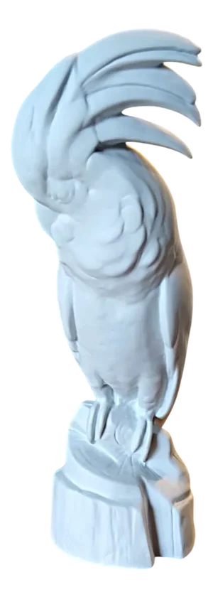 White Porcelain Cockatoo by Edouard Marcel Sandoz, 2001