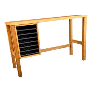 Vintage Oak Writing Desk, 1960s For Sale