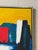Textile h.p. Signed Framed Abstract Coastal Landscape Painting Vintage Mid-Century Modern 1970s For Sale - Image 7 of 10