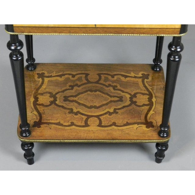 Antique French Marquetry Work Table For Sale - Image 13 of 14