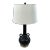 Modern Matte Black Amphora Style Table Lamp For Sale