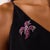 Mid 20th Century Retro 10.00 Carat Pink Sapphire Diamond 14k White Gold Brooch For Sale - Image 4 of 5
