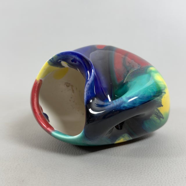 Vintage Ceramic Vase by Camillo Ghigo, 1970s For Sale - Image 6 of 14