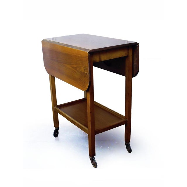 Mid-Century Modern Drop Leaf Trolley, 1950s For Sale - Image 3 of 12