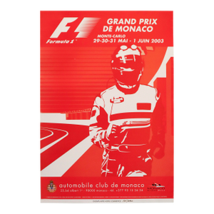 2003 Monaco F1 Grand Prix Poster, Formula 1, Monte-Carlo