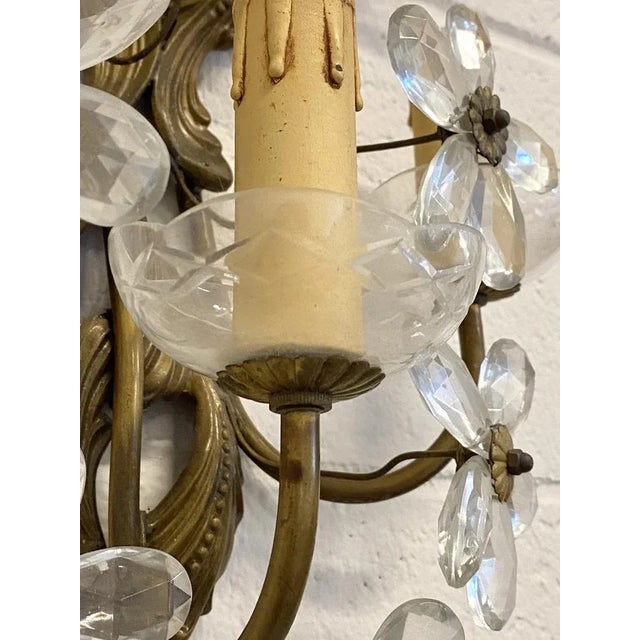 Vintage Sconces in Bronze and Glass, 1960s, Set of 2 For Sale - Image 11 of 12