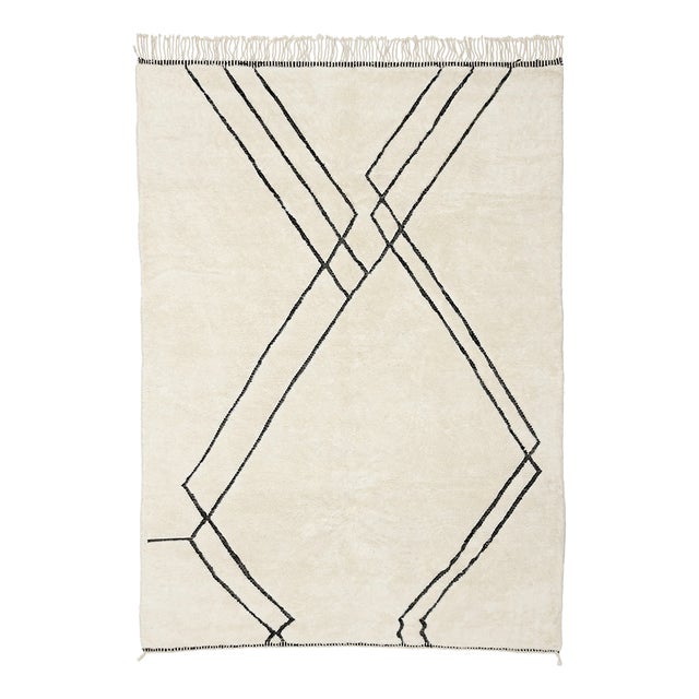 Hand-Knotted Wool Rug by Azele Studio For Sale