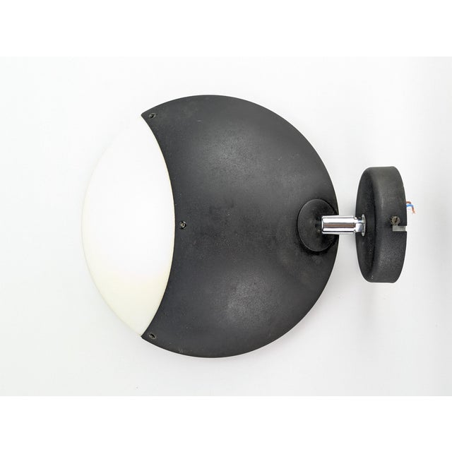 Black Rotatable Lunar Saucer from Aluminor, France, 1970s For Sale - Image 8 of 11
