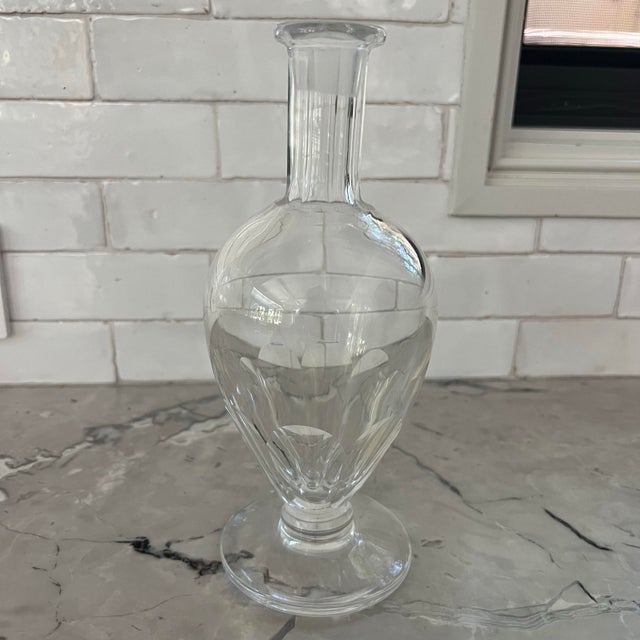 Beautiful crystal decanter - possibly Baccarat Genova. Signed 63 on bottom. No stopper. Otherwise excellent condition!...
