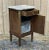 Nightstand in Marquetry and White Marble, Early 20th Century For Sale - Image 3 of 10