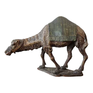 1920s Moroccan Figural Camel Carving Statue