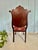 C. 1870 Antique American Victorian Rococo Revival Mahogany Parlor Chair With Carved Crest, Ball-and-Claw Feet, Tapestry Upholstery For Sale - Image 9 of 13