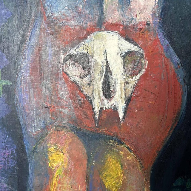 Senō, Mysterious Elegance, 1964, Oil on Canvas For Sale - Image 4 of 17